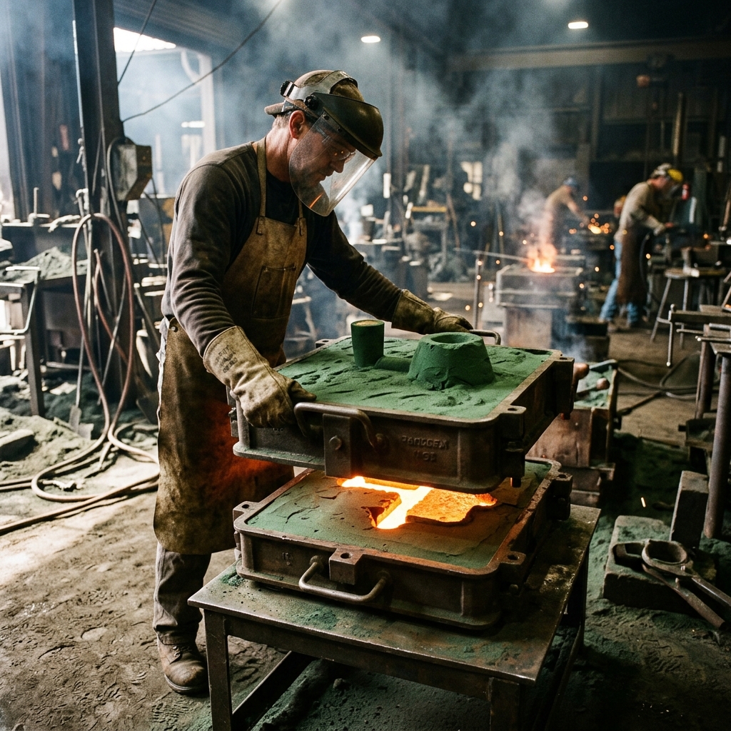 Sand Mold Casting Method